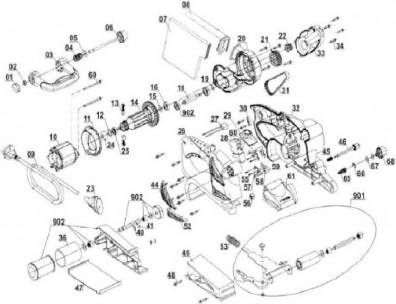 Lijadora Banda RT-BS 75 Einhell