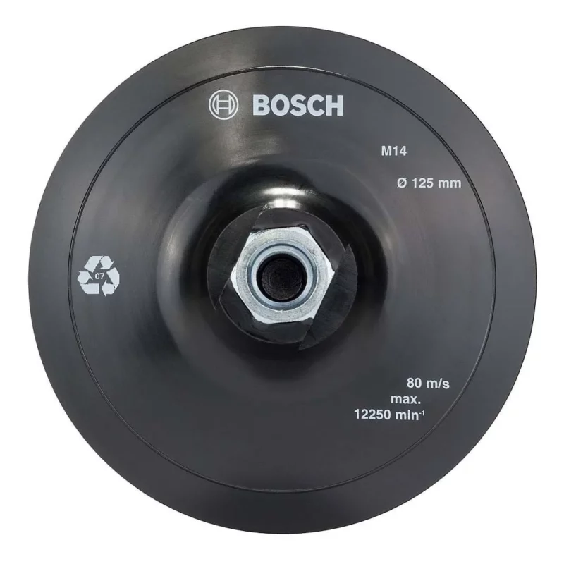 Bosch Plato De Goma C/ Velcro Para Lijar C/ Amoladora 125mm - Image 3