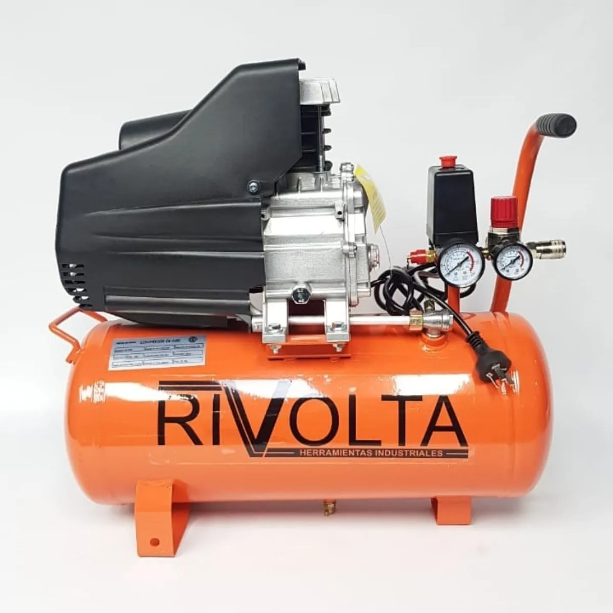 Compresor De Aire Eléctrico Rivolta 2hp Monofásico 220v 24 litros - La Casa  del Repuesto