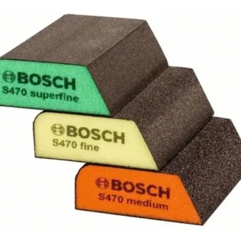 Lija Esponja Abrasiva Lavable Bosch 3 En 1 Medio Fino Superf
