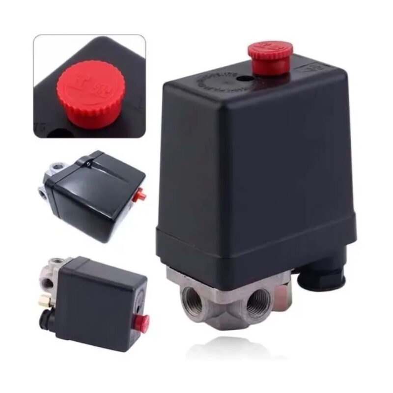 Presostato Para Compresor De 25 Litros 3 Conectores