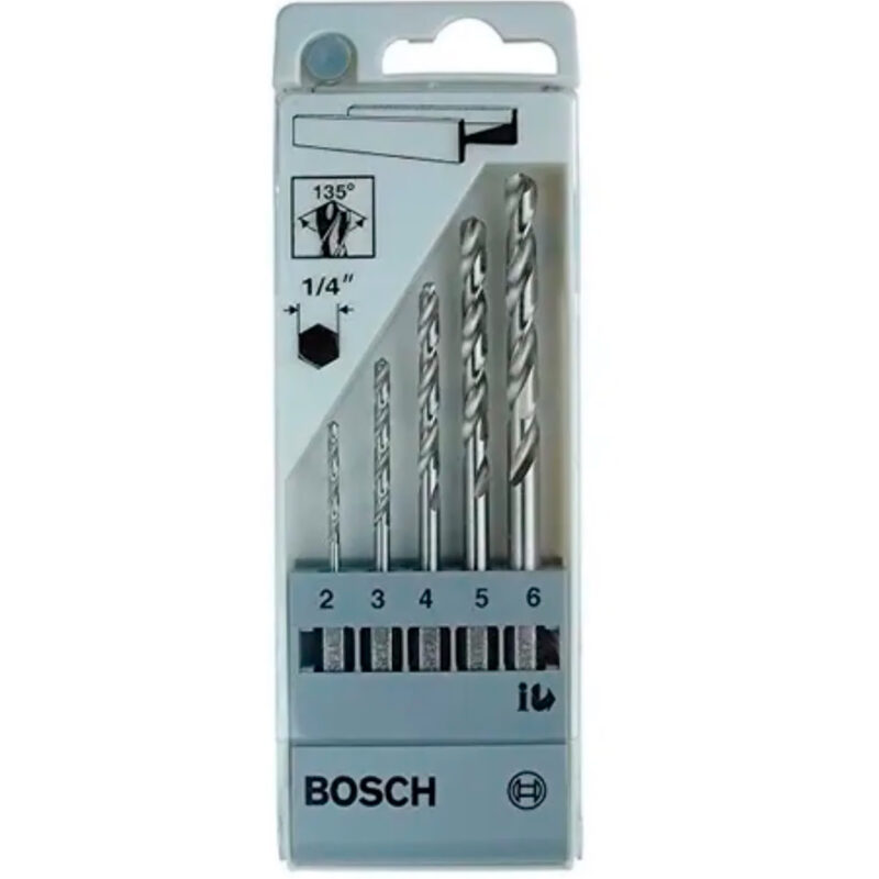Set De Mechas Metal 2-3-4-5-6 Mm Bosch Hexagonal - Image 2