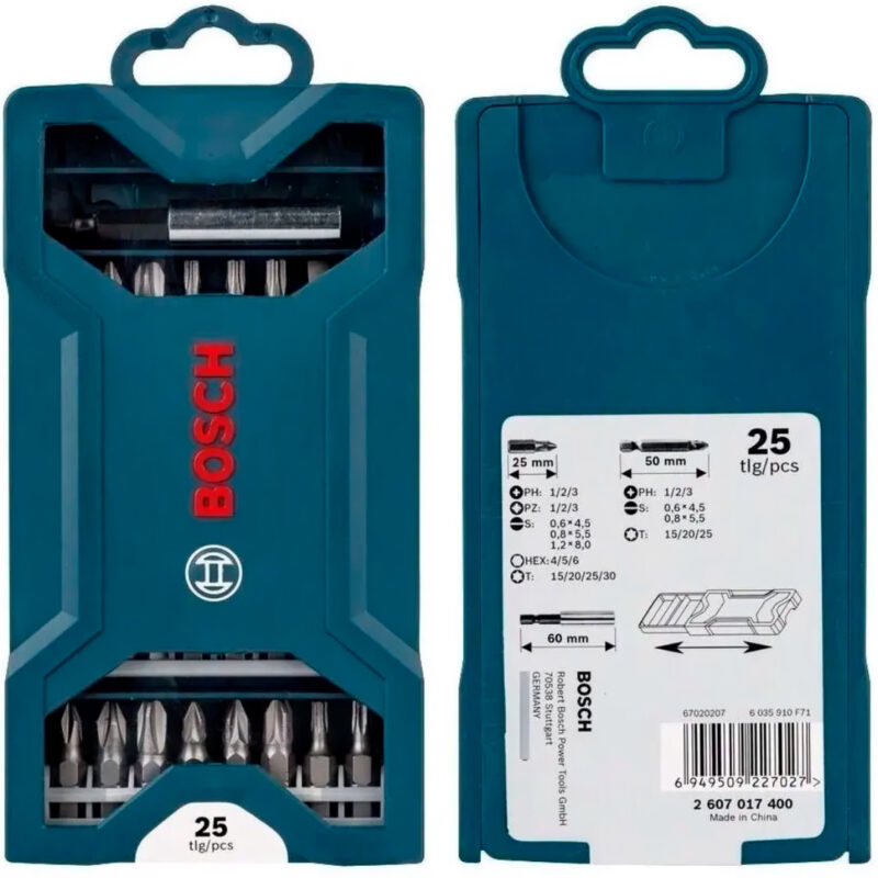Set Puntas Para Atornillar Y Accesorios Bosch 25 Pzas X-line - Image 3