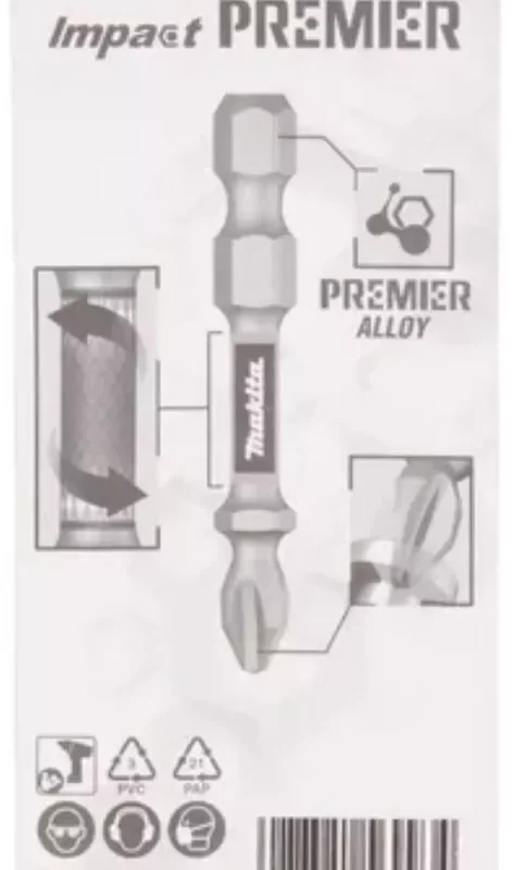 2 Puntas Atornilladoras Makita Ph2 X 25 Mm Impact Premier - Image 3