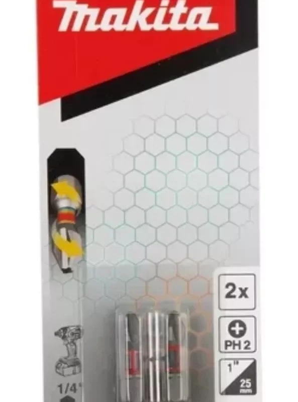 2 Puntas Atornilladoras Makita Ph2 X 25 Mm Impact Premier - Image 2