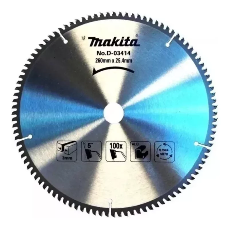 Disco De Sierra Ingletadora Makita 260mm X 25.4mm D-03414 - Image 2