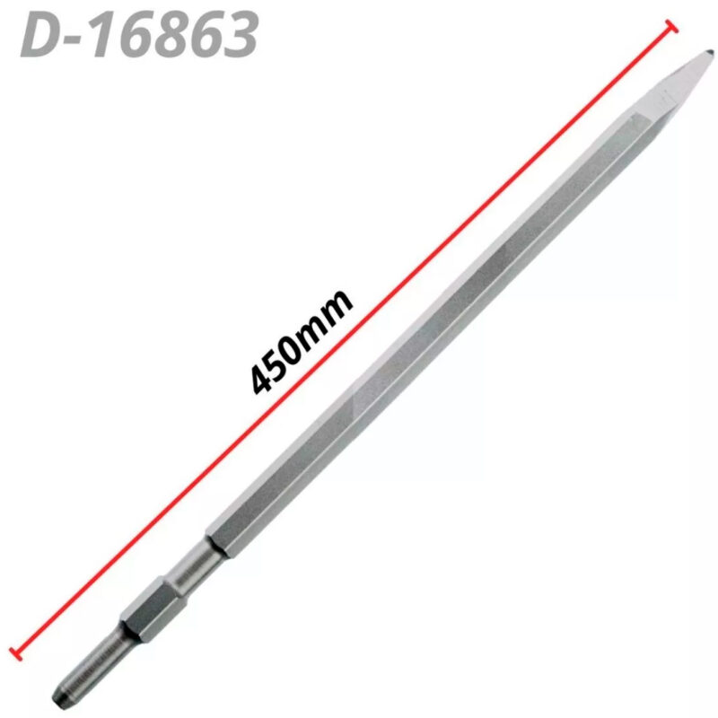 Punta Cincel Makita Hexagonal 17 Mm D-16863 Largo 450mm - Image 3