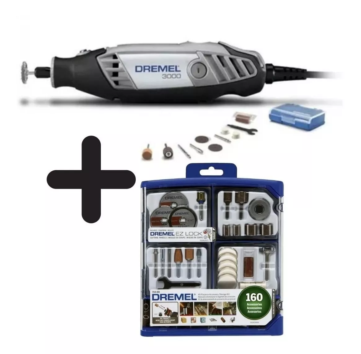 Ripley - MINITORNO DREMEL 3000 KIT 10 ACCESORIOS