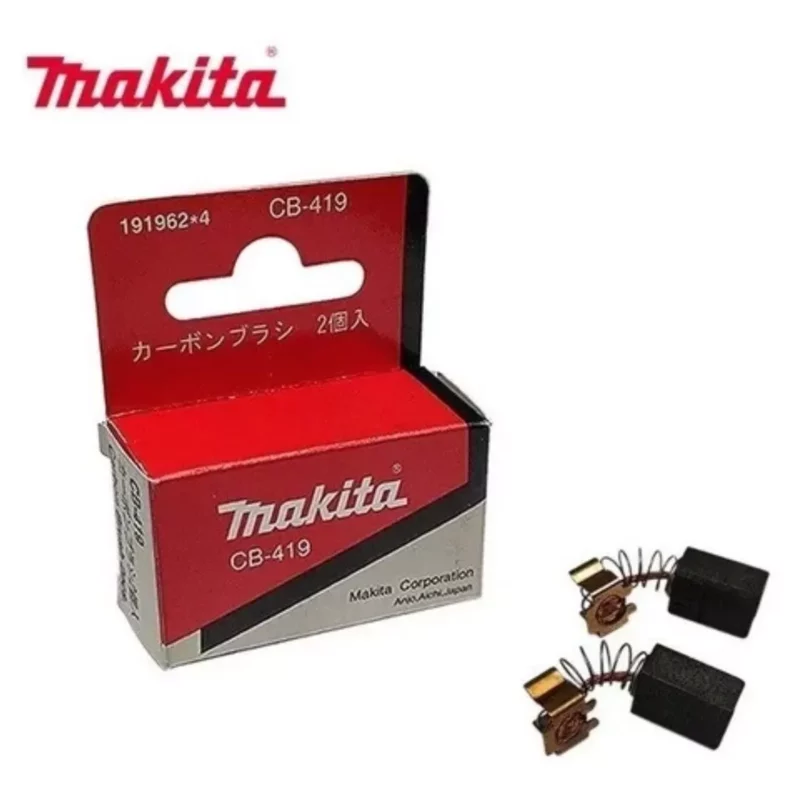 Juego De Carbones Makita Cb-419 Originales P/ Fs2200 - Image 2