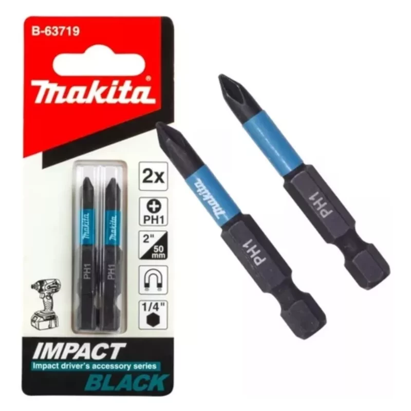 Punta Atornillar Impacto Ph1 X 50mm Makita B-63719 Pack X2