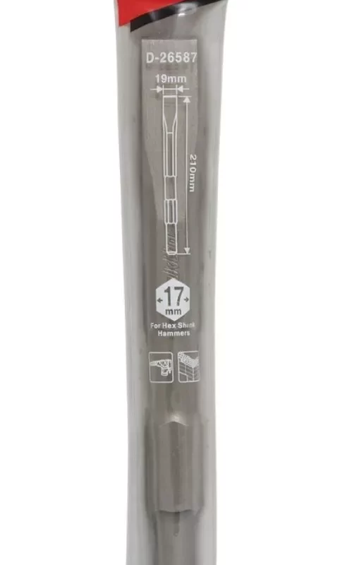 Cincel Plano Makita 19mm 210mm Hexagonal 17mm D-26587 - Image 2
