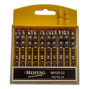 Set Juego X10 Puntas Dobles Ph2 X 65 Mm Impact Control