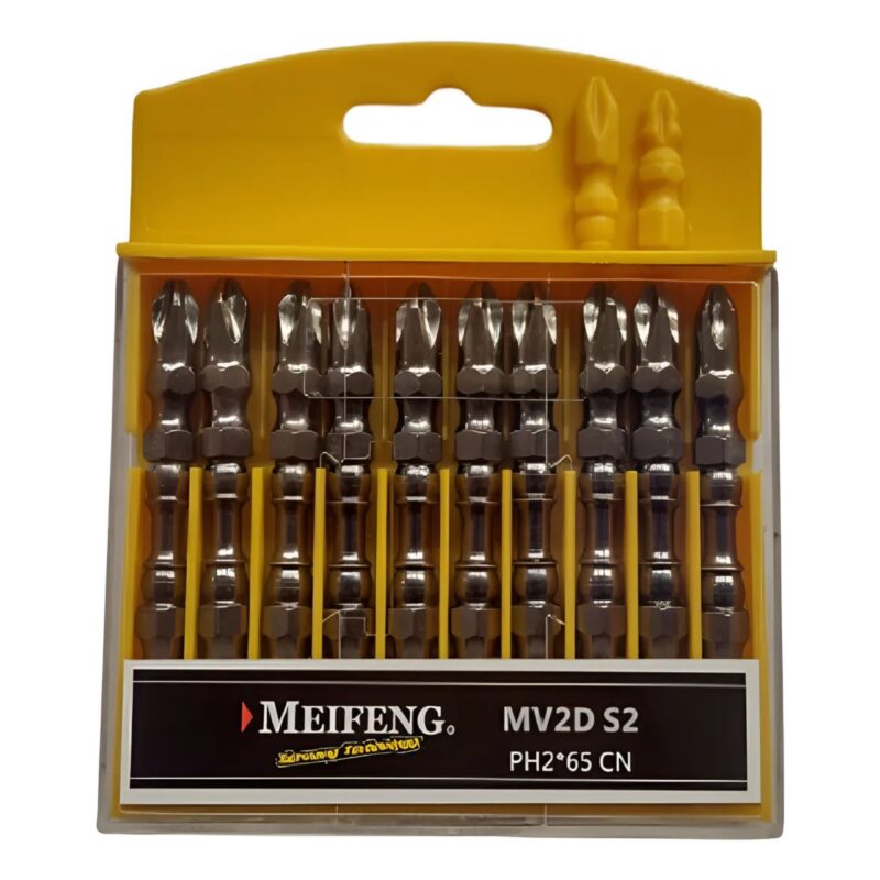 Set Juego X10 Puntas Dobles Ph2 X 65 Mm Impact Control