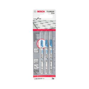 Hoja Caladora T118EOF X3unid BIM Curvo/Fino especial flexible para metal BOSCH 2608.636.667-000