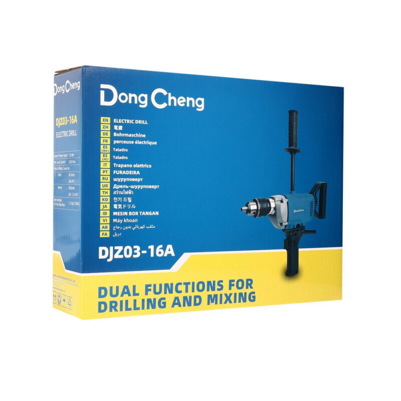 Taladro Eléctrico Dong Cheng Djz03-16a | 1010w 620rpm Color Azul Frecuencia 50hz - Image 2